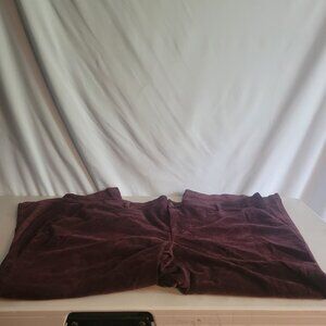 Burgundy Torrid Jean Pants flare in Cordoroy Size 30w PLUS Host Pick